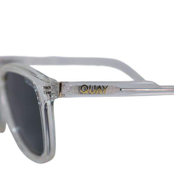 Quay Australia JACKPOT Round Sunglasses - Clear / Smoke - NWT - Picture 5 of 10